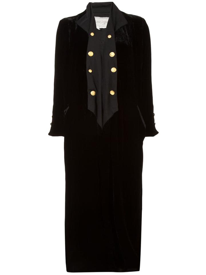 Greg Lauren Asymmetric Coat - Black