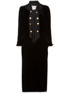 Greg Lauren Asymmetric Coat - Black