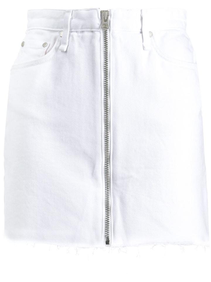 Rag & Bone Anna Denim Skirt - White