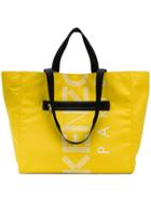 Kenzo Logo Print Tote - Yellow & Orange
