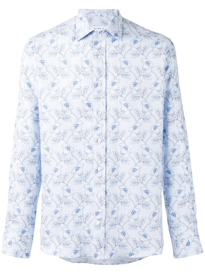 Etro - Floral Print Shirt - Men - Cotton - 45, White, Cotton