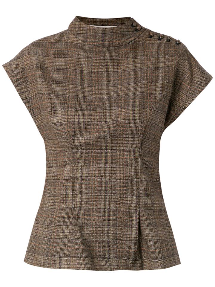 Lilly Sarti Checkered Pattern Blouse - Unavailable