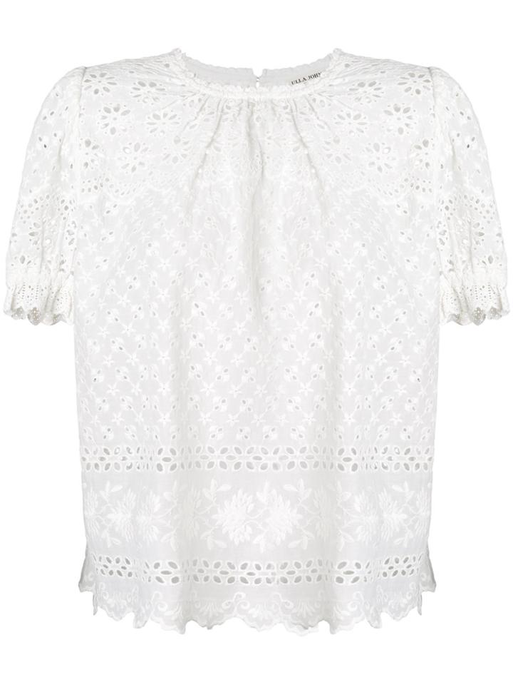 Ulla Johnson Broderie Anglaise Blouse - White