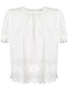 Ulla Johnson Broderie Anglaise Blouse - White
