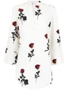 Osklen Rose Print Dress - White