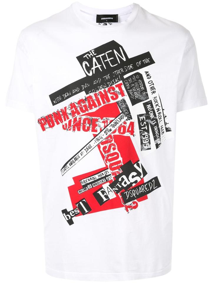 Dsquared2 Logo Graphic T-shirt - White