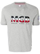 Moncler Gamme Bleu Logo Print Sweatshirt T-shirt - Grey