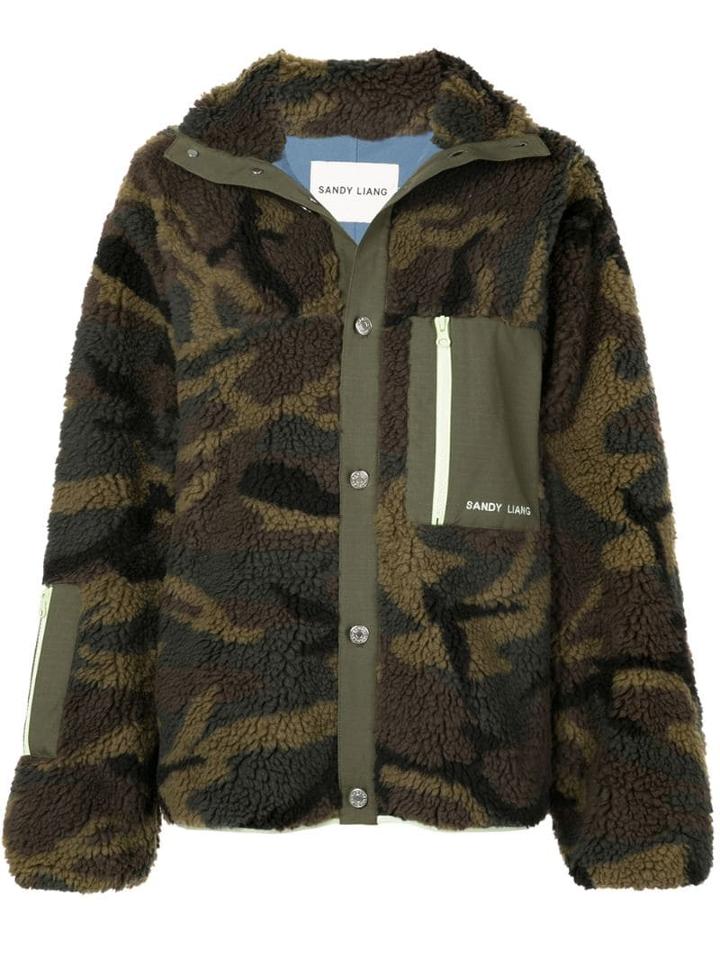 Sandy Liang Rory Fleece Jacket - Green