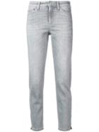 Cambio Skinny Fit Tapered Jeans - Grey