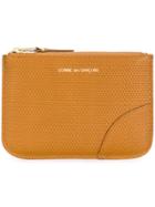Comme Des Garçons Wallet Textured Leather Pouch - Brown