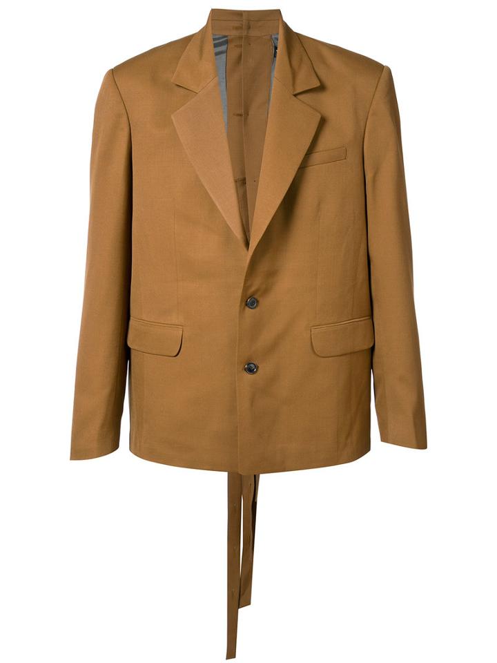 Y / Project - Oversize Blazer - Men - Acetate/wool - M, Brown, Acetate/wool