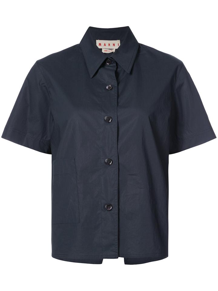 Marni Open Back Shirt - Blue