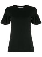 Victoria Victoria Beckham Smocked Cuff T-shirt - Black