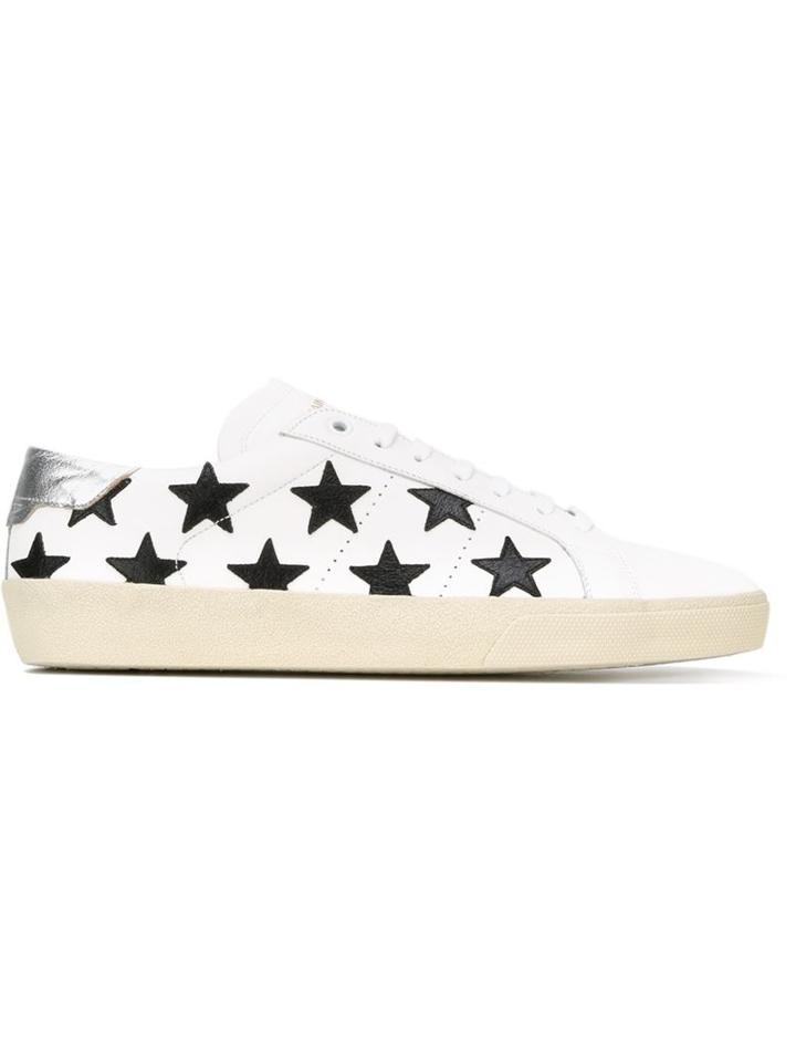 Saint Laurent Court Classic Sneakers, Men's, Size: 41, White, Calf Leather/rubber