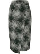Antonelli Draped Asymmetric Skirt - Black