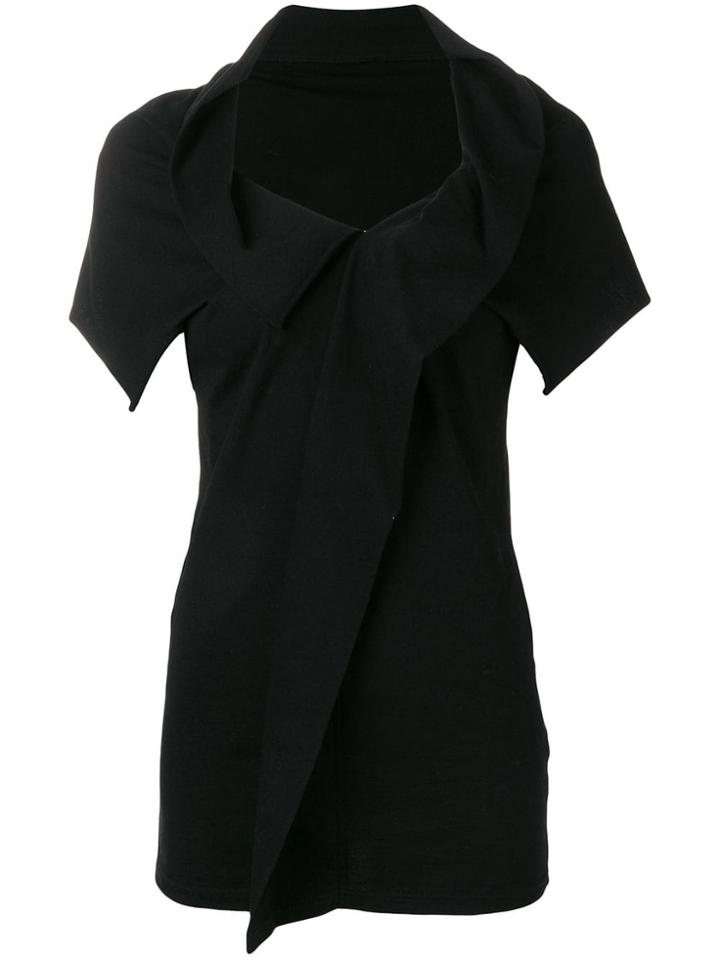 Yohji Yamamoto Cape T-shirt - Black