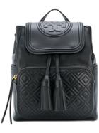 Tory Burch Mini Fleming Leather Backpack - Pink | LookMazing
