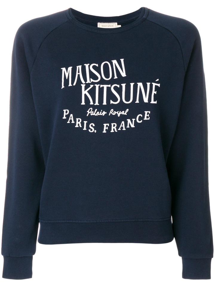 Maison Kitsuné Palais Royal Sweatshirt - Blue