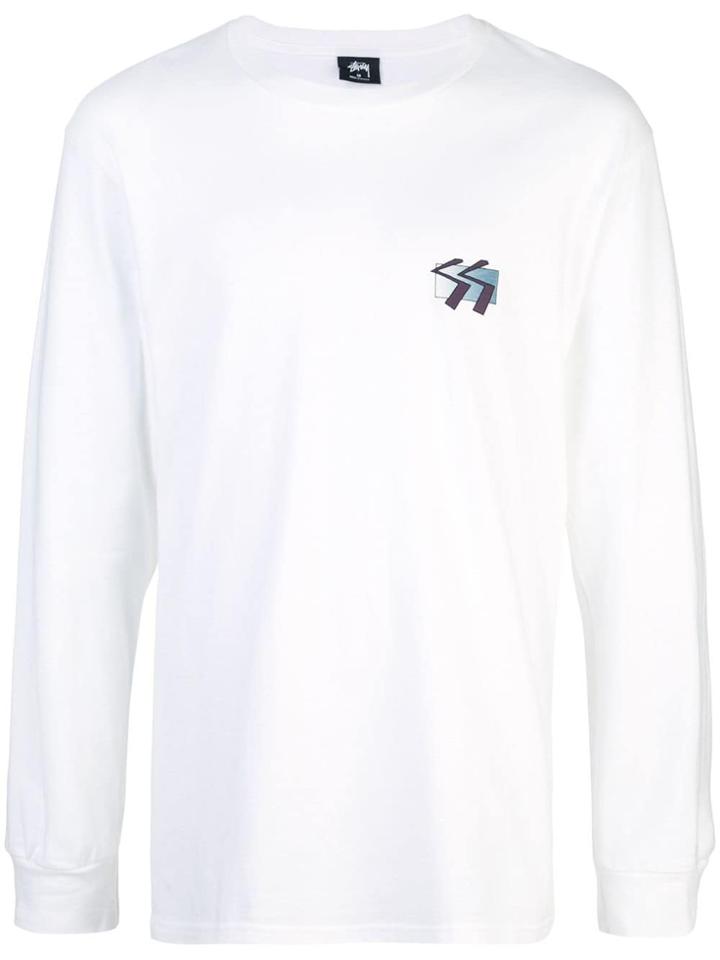 Stussy Logo Long-sleeve Top - White