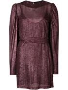 Federica Tosi Puff Sleeve Dress - Pink