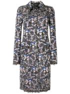 Giambattista Valli Floral Appliqué Coat - Blue