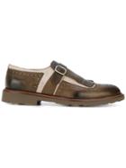 Doucal's Fringed Buckle Loafers - Brown