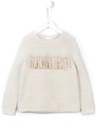 Chloé Kids Fringed Trim Jumper, Girl's, Size: 10 Yrs, Nude/neutrals