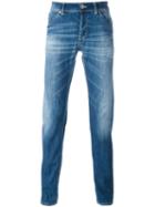 Dondup Stonewashed Skinny Jeans, Men's, Size: 31, Blue, Cotton/polyester