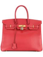 Hermès Pre-owned Birkin 35 Tote Bag - Red