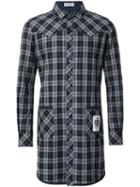 Education From Youngmachines Checked Shirt, Men's, Size: 3, Black, Cotton/polyester