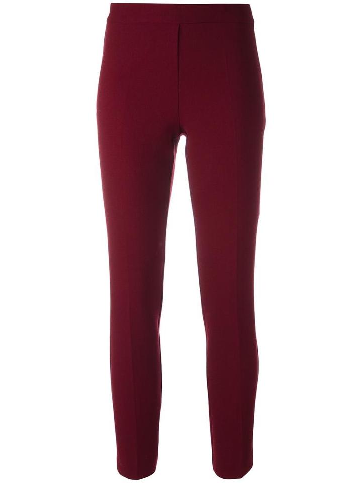 P.a.r.o.s.h. Slim-fit Trousers, Women's, Size: Large, Red, Spandex/elastane/wool/polyimide