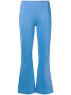 Sonia Rykiel Flared Cropped Trousers - Blue