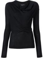 Derek Lam Cowl Neck Jumper, Women's, Size: Large, Black, Silk/cashmere
