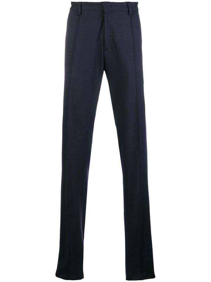 Armani Jeans Jersey Tailored Trousers - Blue
