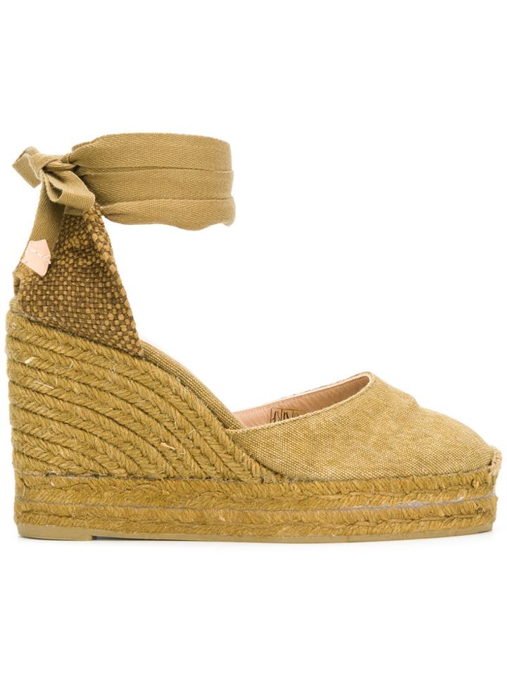 Castañer Wedged Espadrilles - Green