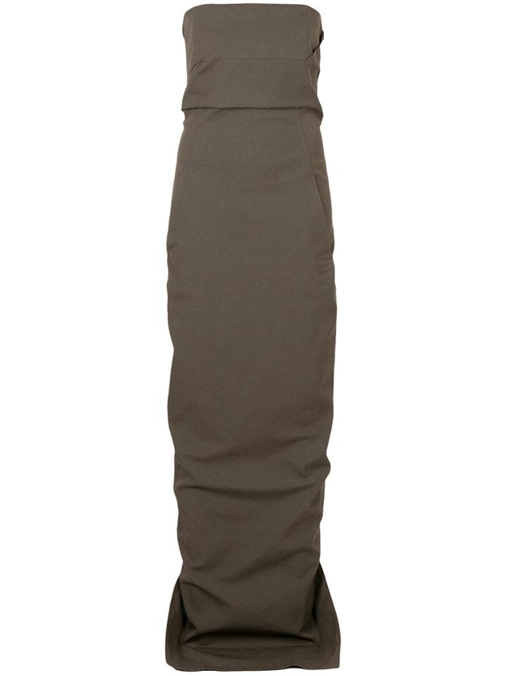 Rick Owens Bustier Gown - Green