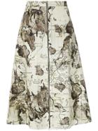 Andrea Marques Maps Print Skirt - Unavailable