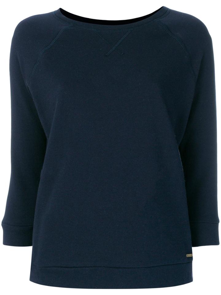 Woolrich Cropped Sleeve Sweatshirt - Blue