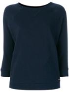 Woolrich Cropped Sleeve Sweatshirt - Blue