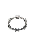 Nove25 Barbed Wire Shape Ring - Silver