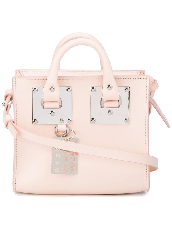 Sophie Hulme Square Crossbody Bag, Women's, Pink/purple