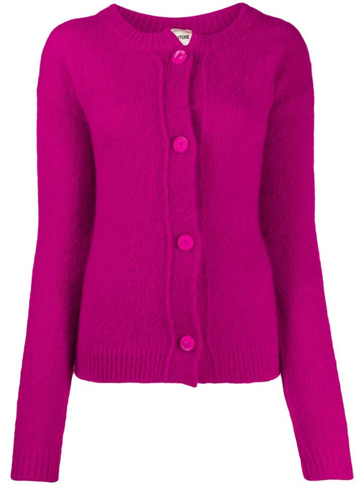 Semicouture Chunky Knit Cardigan - Pink