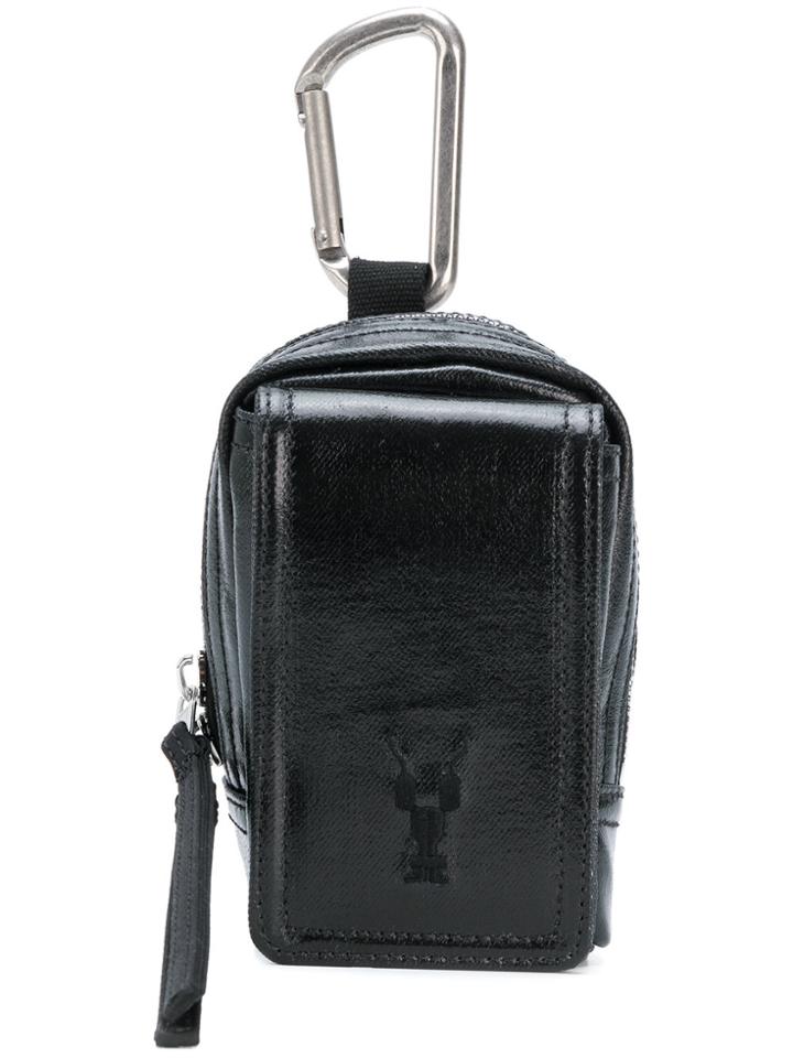 Rick Owens Drkshdw Embossed Logo Clutch Bag - Black