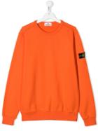 Stone Island Junior Logo Patch Sweatshirt - Orange
