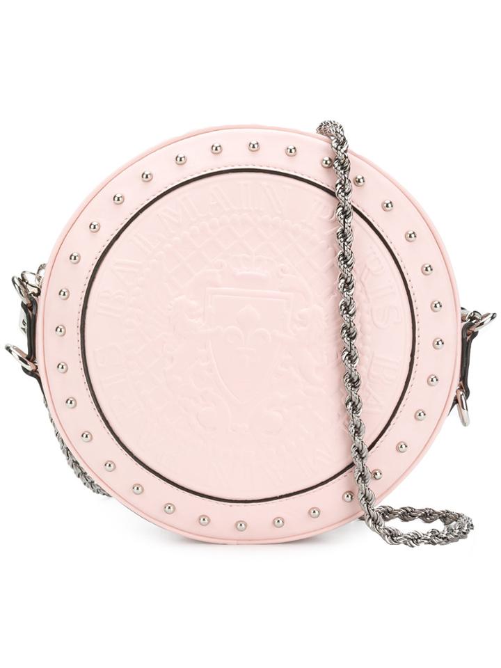 Balmain Disco Crossbody Bag - Pink & Purple