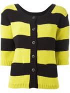 Twin-set Striped Cardigan, Women's, Size: Small, Black, Wool/acrylic/polyester