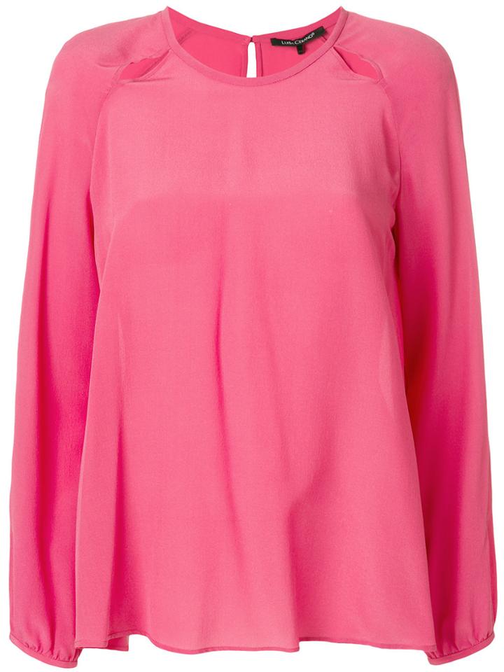 Luisa Cerano Loose Fit Top - Pink & Purple