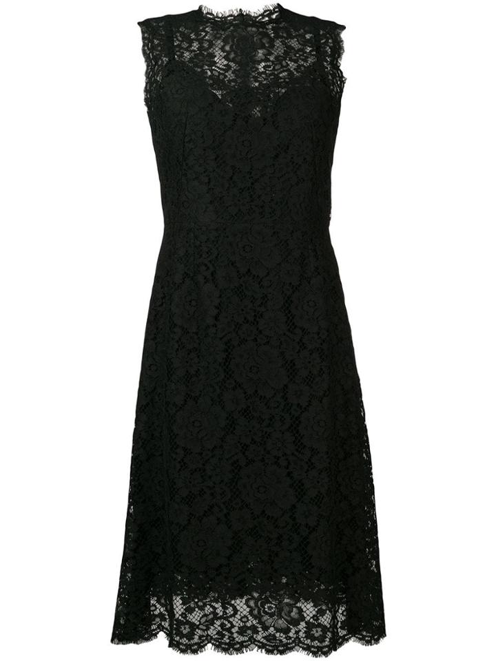 Dolce & Gabbana Classic Lace Dress - Black