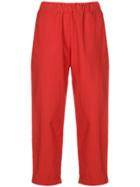 Labo Art Cropped Trousers - Red