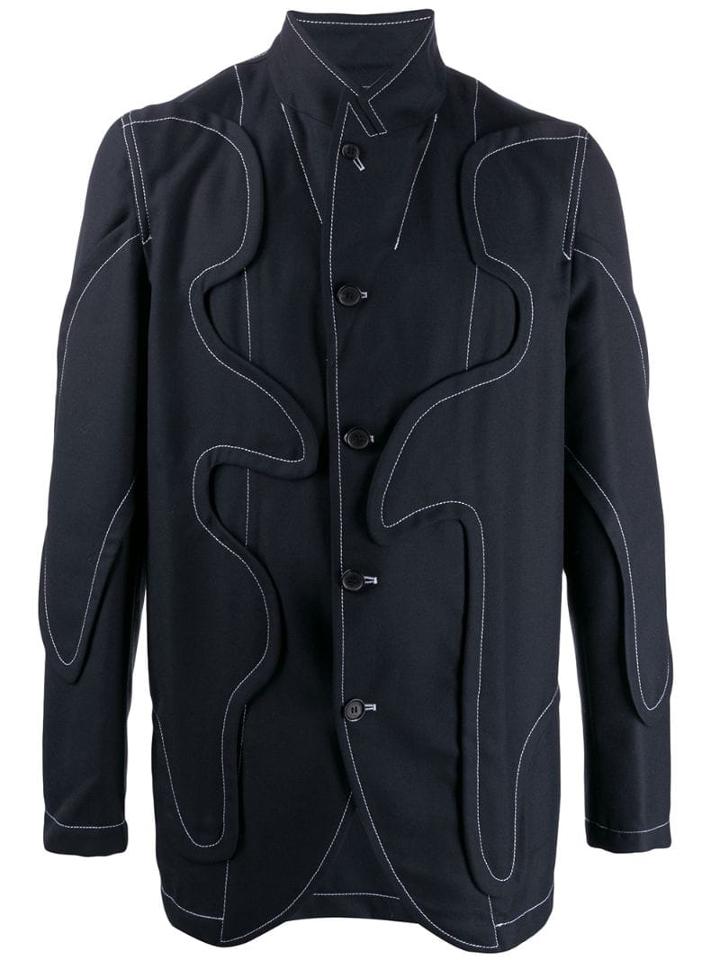Comme Des Garçons Shirt Tailor's Chalk Blazer - Blue